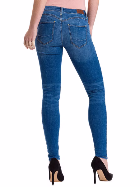 Cross Jeans Damen Push Up Jeans Page - Super Skinny Fit - Blau - Mid Blue Cross Jeans Damen Push Up Jeans Page - Super Skinny Fit - Blau - Mid Blue