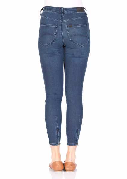 Lee Damen Jeans Scarlett High Cropped - Skinny Fit  - Blau - Palooza Blue Lee Damen Jeans Scarlett High Cropped - Skinny Fit  - Blau - Palooza Blue