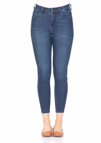 Lee Damen Jeans Scarlett High Cropped - Skinny Fit  - Blau - Palooza Blue Lee Damen Jeans Scarlett High Cropped - Skinny Fit  - Blau - Palooza Blue