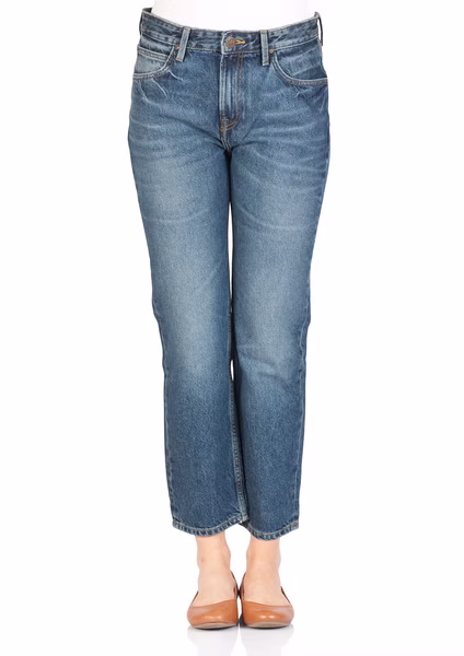 Lee Damen Jeans Boyfriend Relaxed - Blau - Vintage Worn Lee Damen Jeans Boyfriend Relaxed - Blau - Vintage Worn