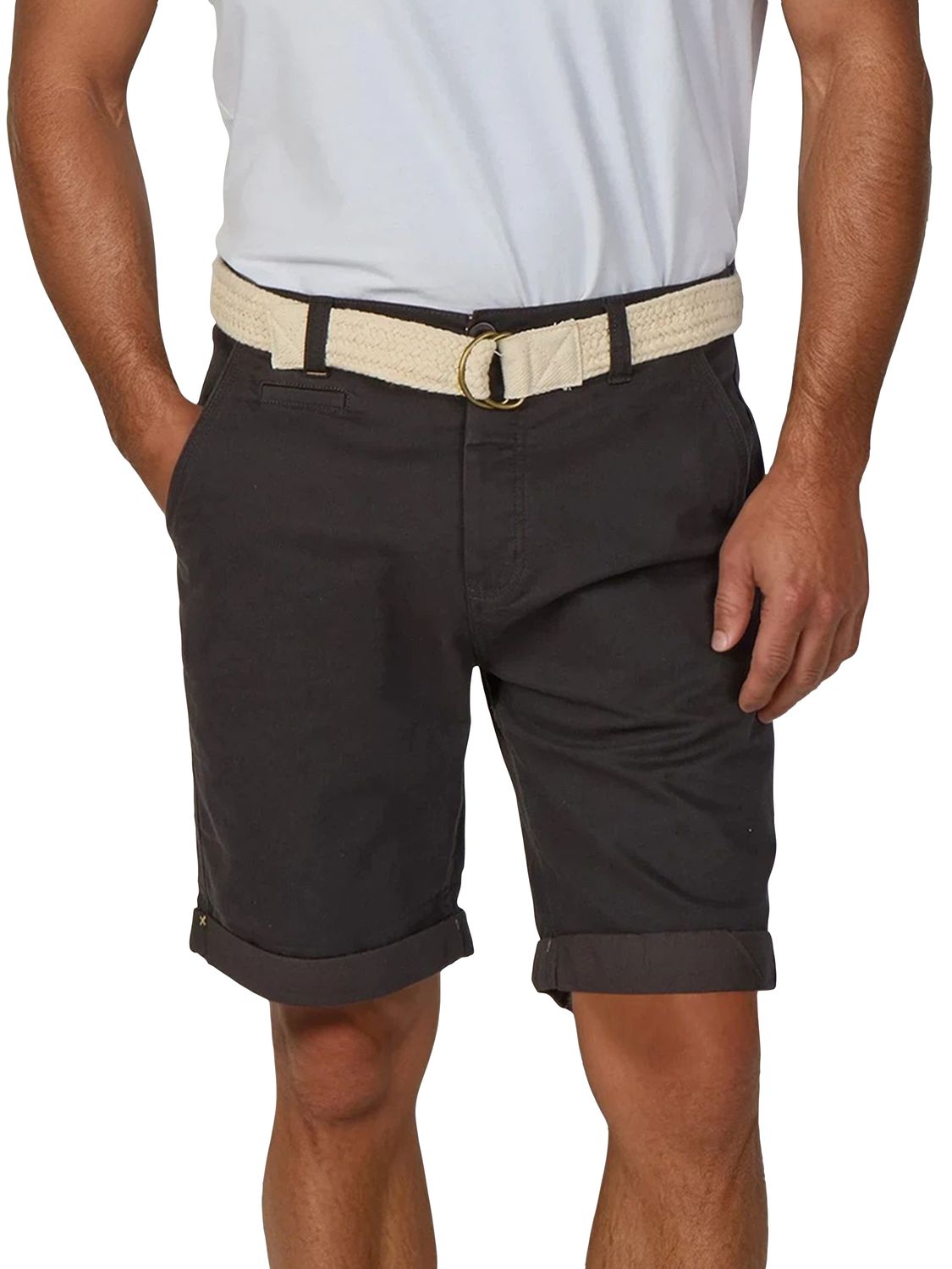 riverso Kurze Hosen Herren Sommer Chino Shorts mit Gürtel Regular Fit RIVHe günstig online kaufen
