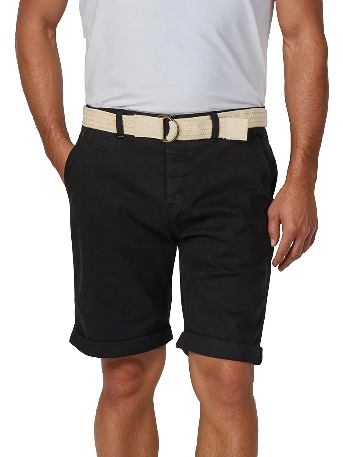 riverso Kurze Hosen Herren Sommer Chino Shorts mit Gürtel Regular Fit RIVHe günstig online kaufen
