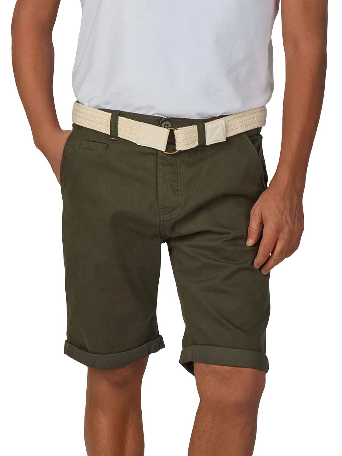 riverso Kurze Hosen Herren Sommer Chino Shorts mit Gürtel Regular Fit RIVHenry