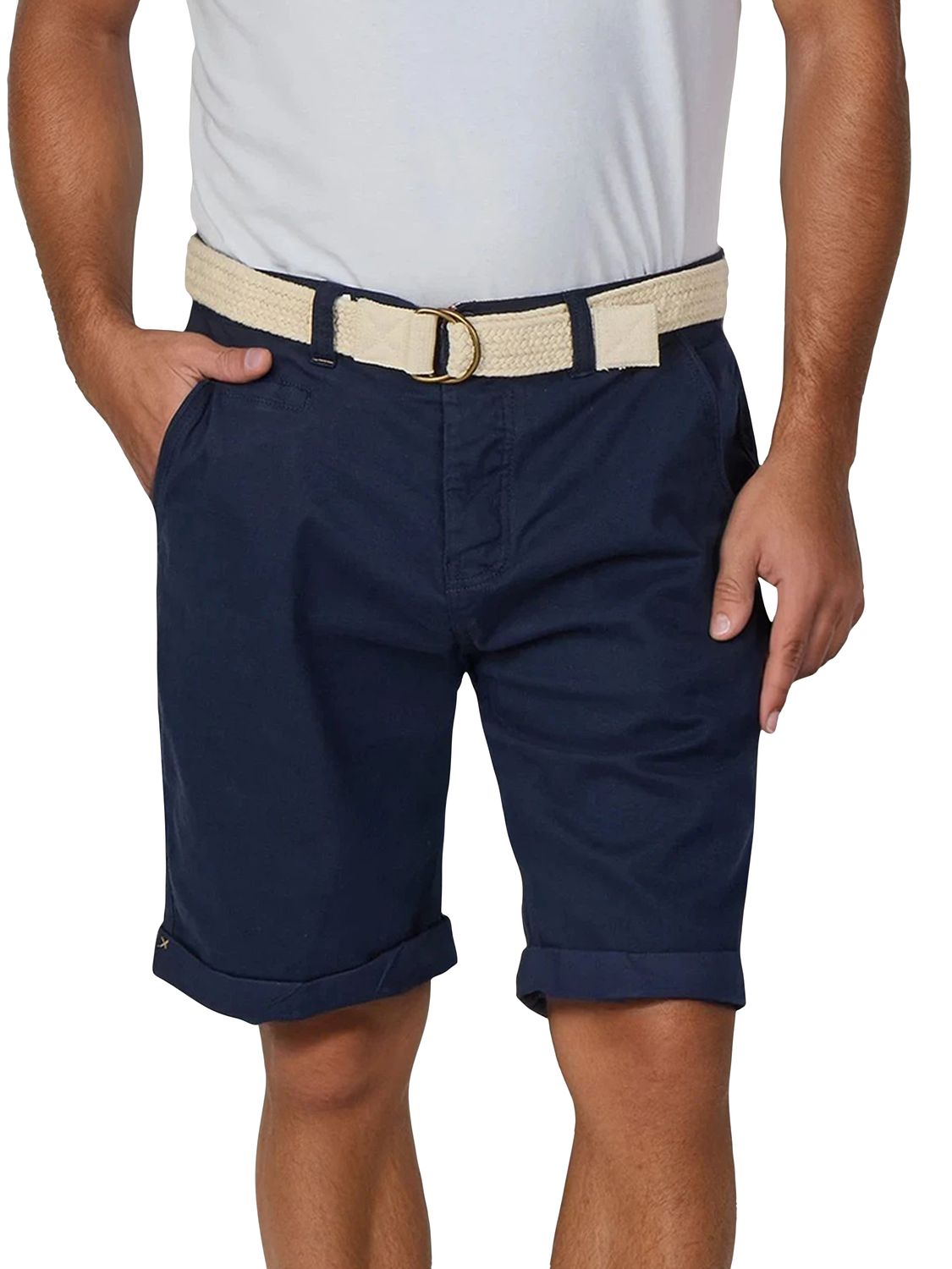 riverso Kurze Hosen Herren Sommer Chino Shorts mit Gürtel Regular Fit RIVHe günstig online kaufen