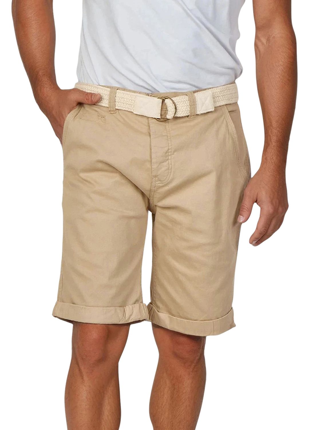 riverso Kurze Hosen Herren Sommer Chino Shorts mit Gürtel Regular Fit RIVHe günstig online kaufen