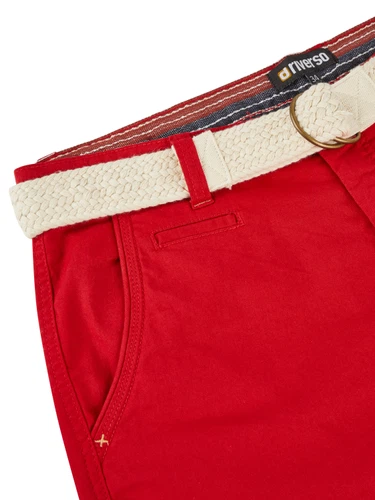 riverso Kurze Hosen Herren Sommer Chino Shorts mit Gürtel Regular Fit RIVHenry