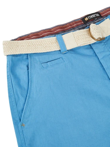riverso Kurze Hosen Herren Sommer Chino Shorts mit Gürtel Regular Fit RIVHenry