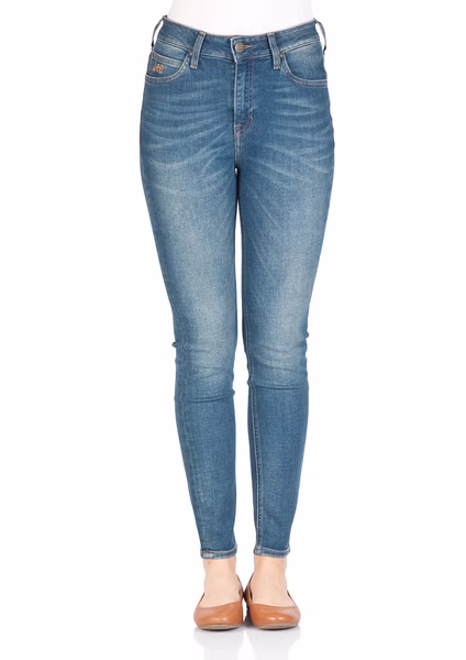 Lee Damen Jeans Scarlett High - Skinny Fit  - Blau - Dirt Road Lee Damen Jeans Scarlett High - Skinny Fit  - Blau - Dirt Road