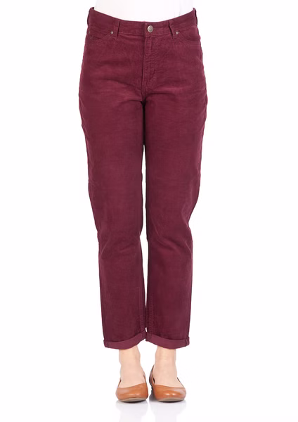 Lee Damen Jeans Mom - Straight Relaxed Fit - Rot - Burgundy Lee Damen Jeans Mom - Straight Relaxed Fit - Rot - Burgundy