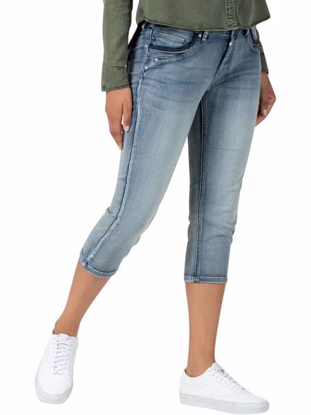 TIMEZONE 3/4 Damen Jeans TaliTZ - Slim Fit - Blau - Aqua Blue Wash TIMEZONE 3/4 Damen Jeans TaliTZ - Slim Fit - Blau - Aqua Blue Wash