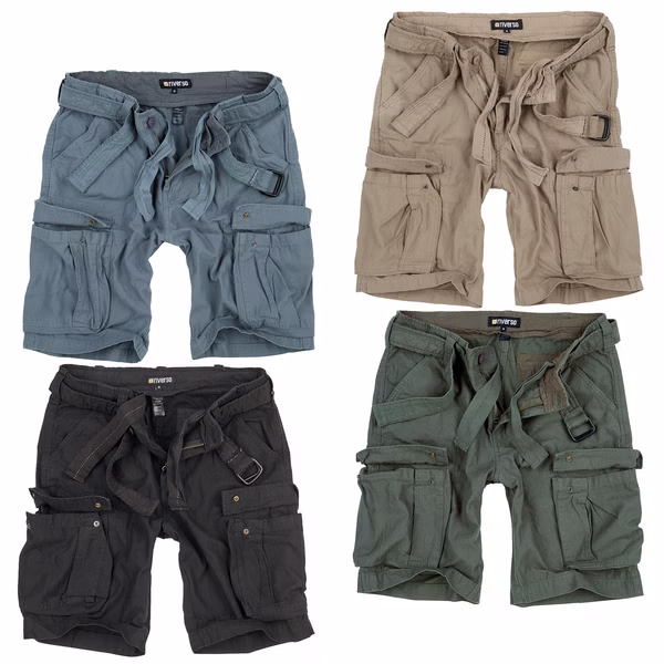 riverso Herren Cargo Shorts RIVFynn Vintage Bermuda mit Gürtel S - 7XL 100% Baumwolle riverso Herren Cargo Shorts RIVFynn Vintage Bermuda mit Gürtel S - 7XL 100% Baumwolle