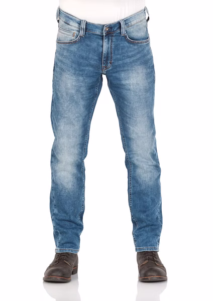 Mustang Herren Jeans Oregon - Tapered K Fit - Blau - Used Blue Mustang Herren Jeans Oregon - Tapered K Fit - Blau - Used Blue