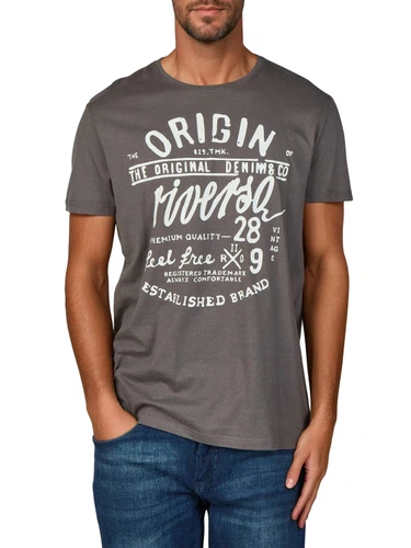 riverso Tshirt Herren Baumwolle Regular Fit RIVLeon 4er Set Pack