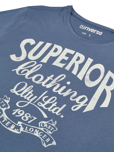 riverso Tshirt Herren Baumwolle Regular Fit RIVLeon 4er Set Pack