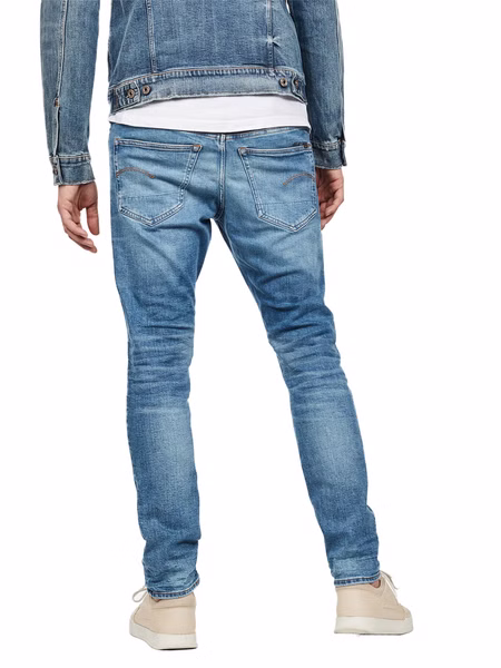 G-Star Herren Jeans 3301 Slim Fit - Blau - Authentic Faded Blue G-Star Herren Jeans 3301 Slim Fit - Blau - Authentic Faded Blue