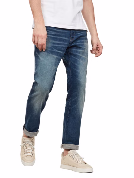 G-Star Herren Jeans 3301 Straight Fit - Blau - Worker Blue Faded G-Star Herren Jeans 3301 Straight Fit - Blau - Worker Blue Faded