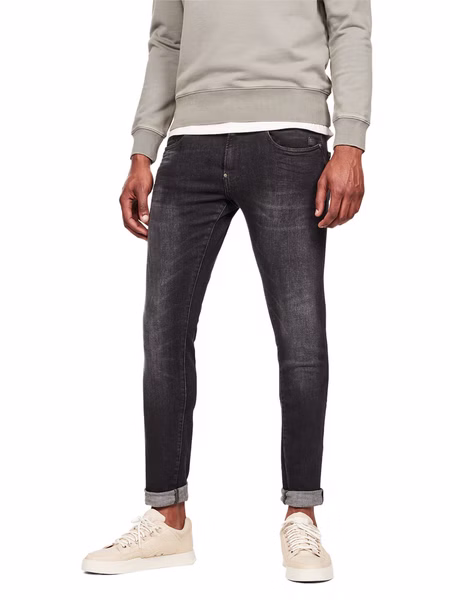 G-Star Herren Jeans Revend - Skinny Fit  - Schwarz - Medium Aged Faded G-Star Herren Jeans Revend - Skinny Fit  - Schwarz - Medium Aged Faded