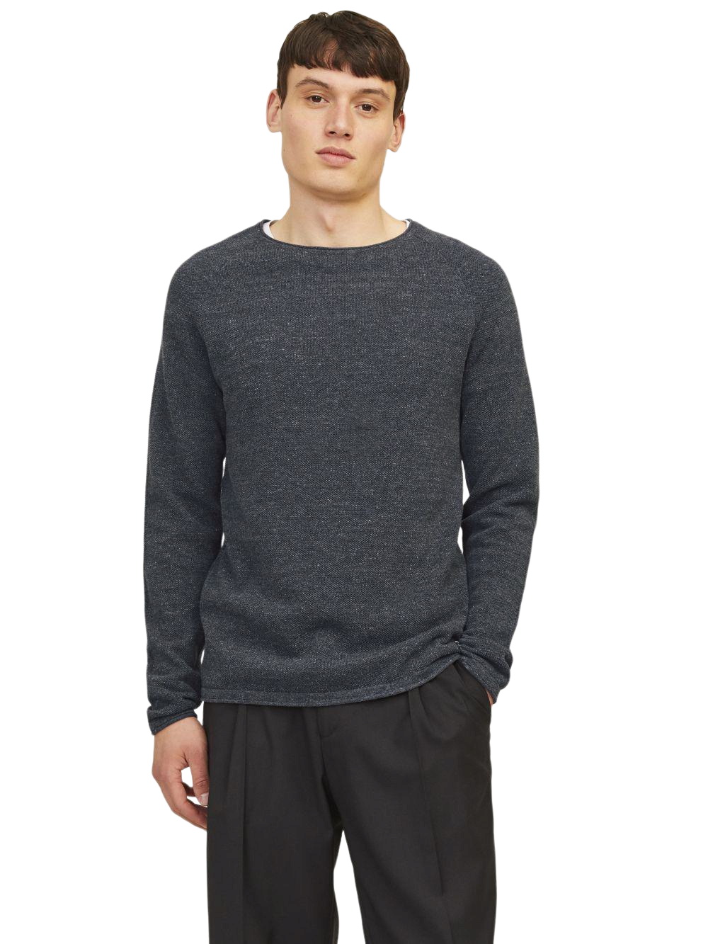 Jack & Jones Herren Sweater Pullover mit Rundhals Ausschnitt JJEHILL
