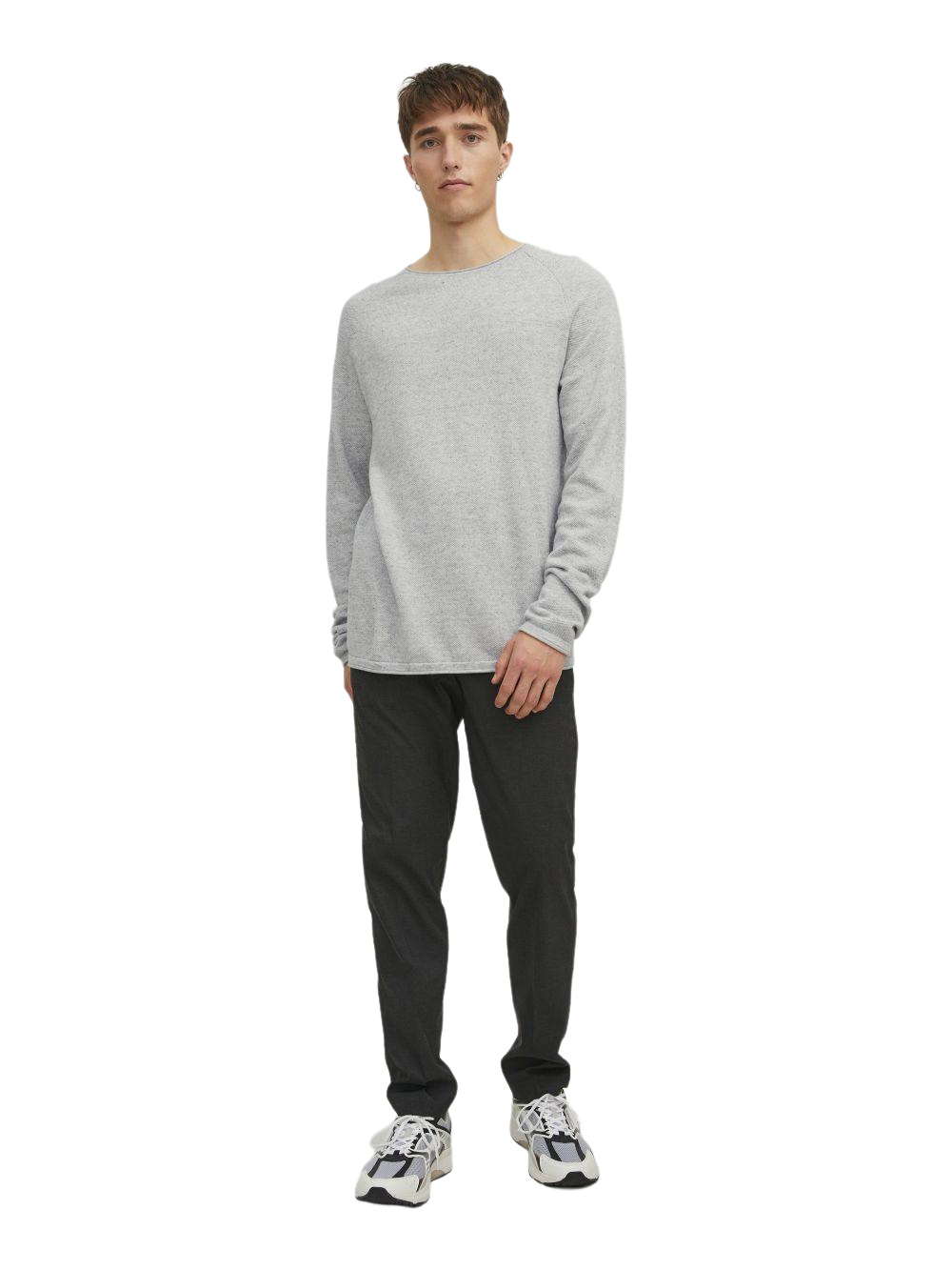 Jack & Jones Rundhalspullover JJEHILL Einfarbiger günstig online kaufen