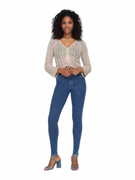 Only Damen Jeans ONLPOWER MID PUSH UP SK JEA REA3223 - Skinny Fit - Blau - Dark Blue Denim Only Damen Jeans ONLPOWER MID PUSH UP SK JEA REA3223 - Skinny Fit - Blau - Dark Blue Denim