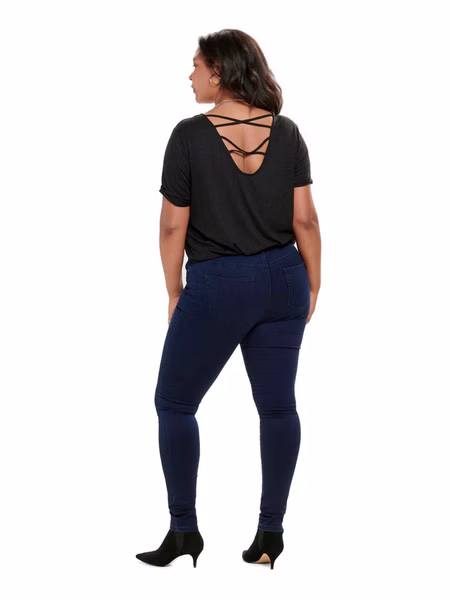 Carmakoma by Only Damen Jeans CARAUGUSTA HW SK  - Skinny Fit - Blau - Dark Blue Denim Carmakoma by Only Damen Jeans CARAUGUSTA HW SK  - Skinny Fit - Blau - Dark Blue Denim