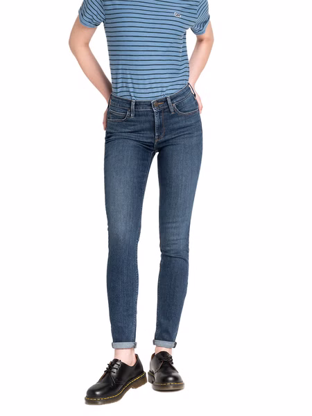 Lee Damen Jeans Jeanshose Stretch Scarlett Skinny Fit  - Blau - Dark Ulrich Lee Damen Jeans Jeanshose Stretch Scarlett Skinny Fit  - Blau - Dark Ulrich