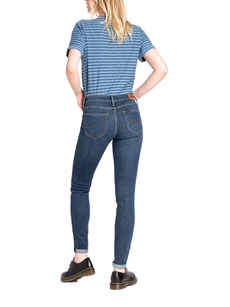 Lee Damen Jeans Jeanshose Stretch Scarlett Skinny Fit  - Blau - Dark Ulrich Lee Damen Jeans Jeanshose Stretch Scarlett Skinny Fit  - Blau - Dark Ulrich