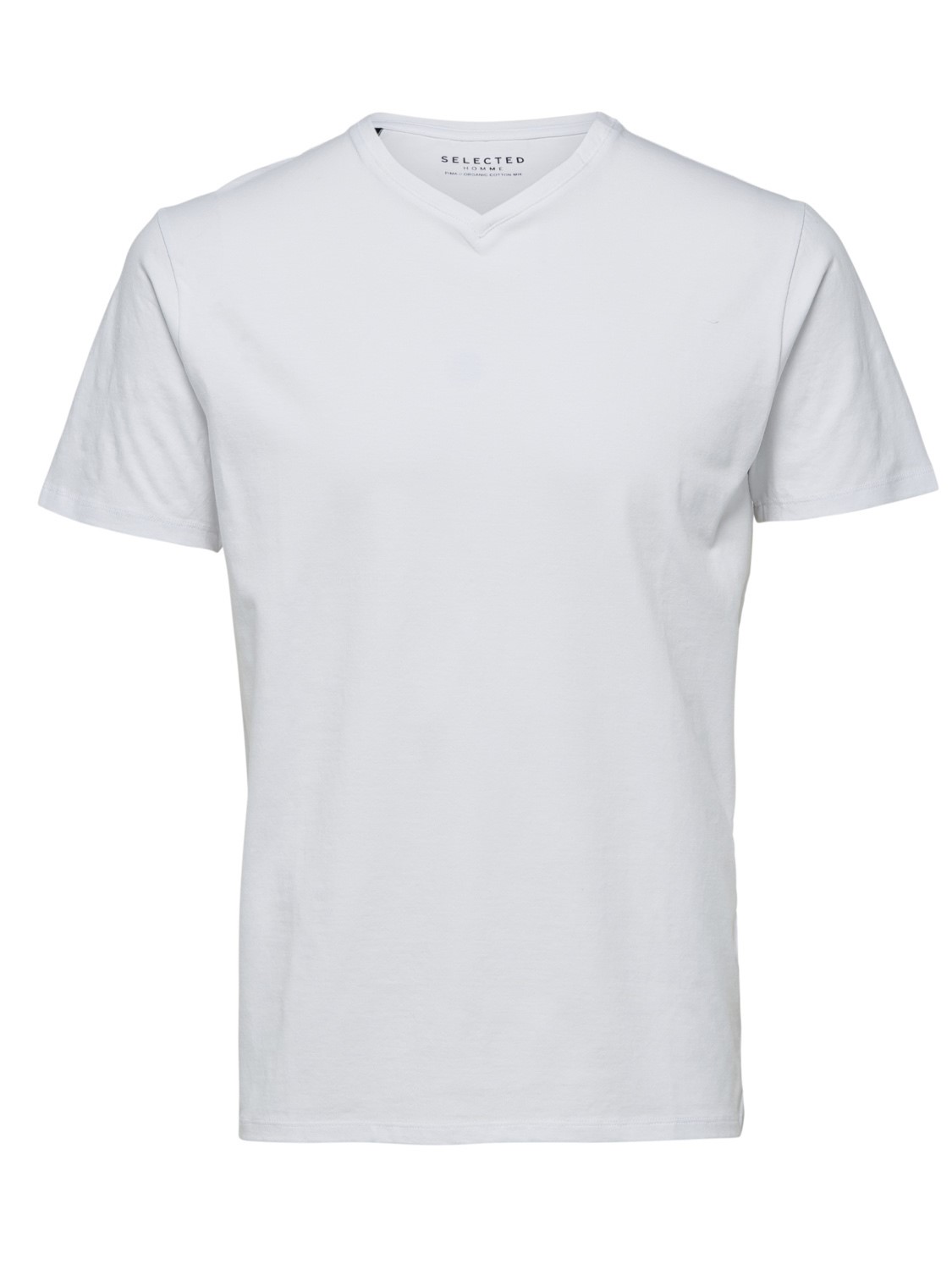 Selected Homme Herren V-Neck Kurzarm T-Shirt SLHNEWPIMA - Regular Fit