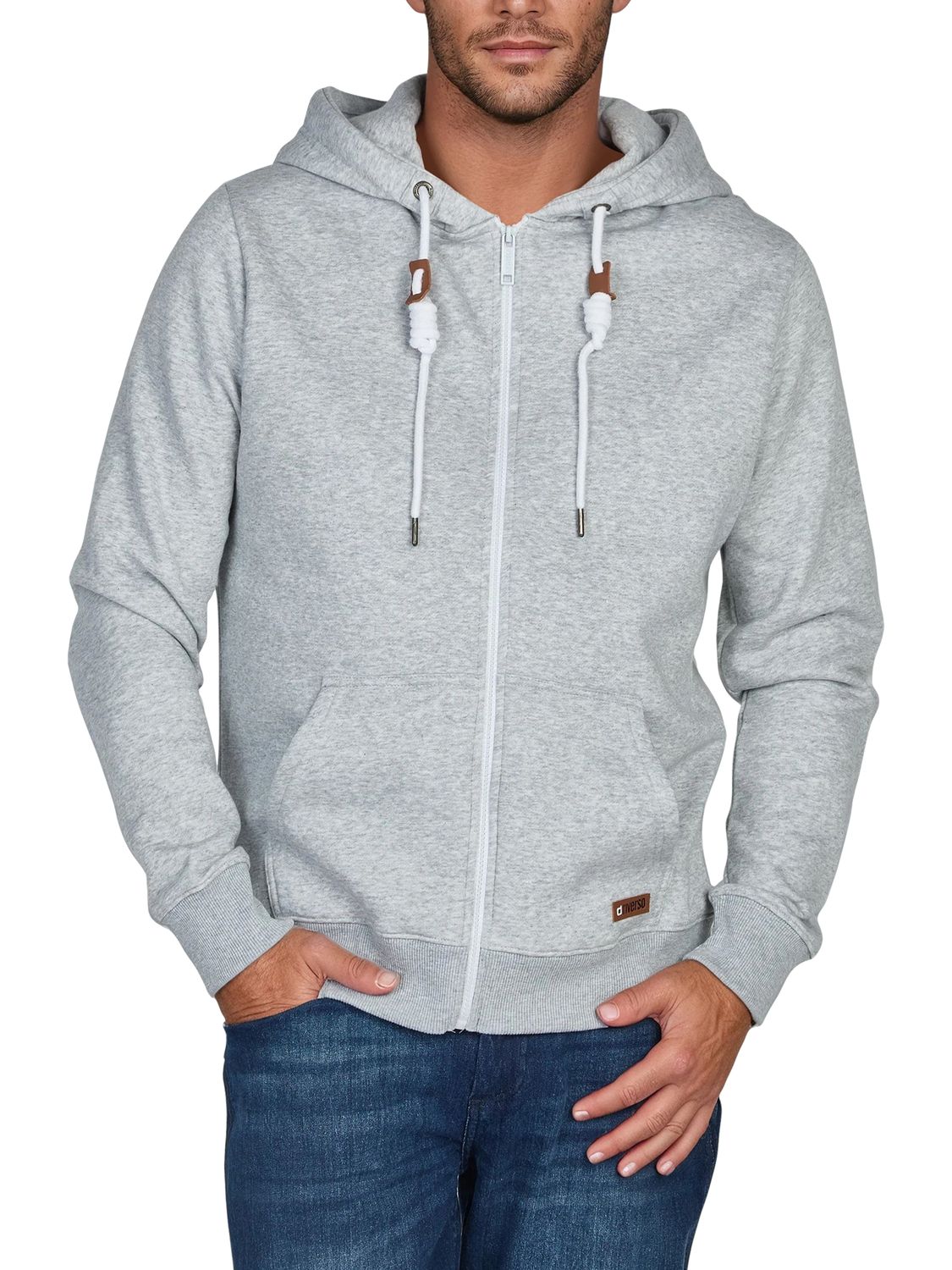 riverso Sweatjacke Herren mit Kapuze Reißverschluss Regular Fit RIVThilo