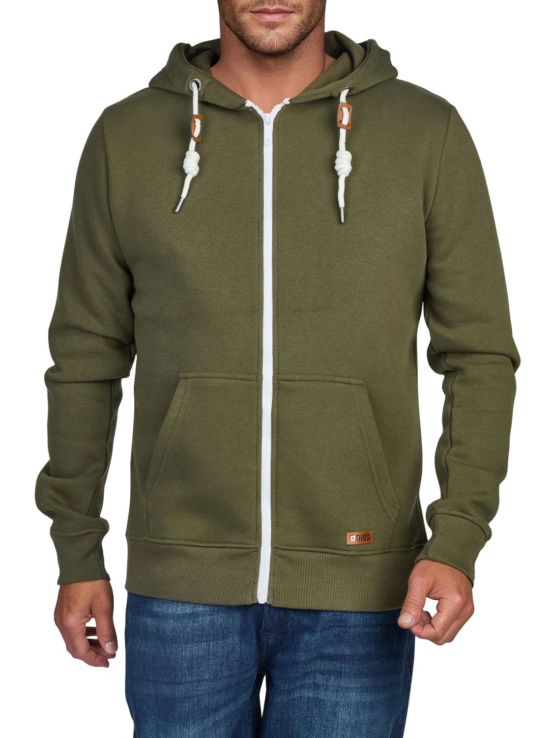 riverso Sweatjacke Herren mit Kapuze Reißverschluss Regular Fit RIVThilo