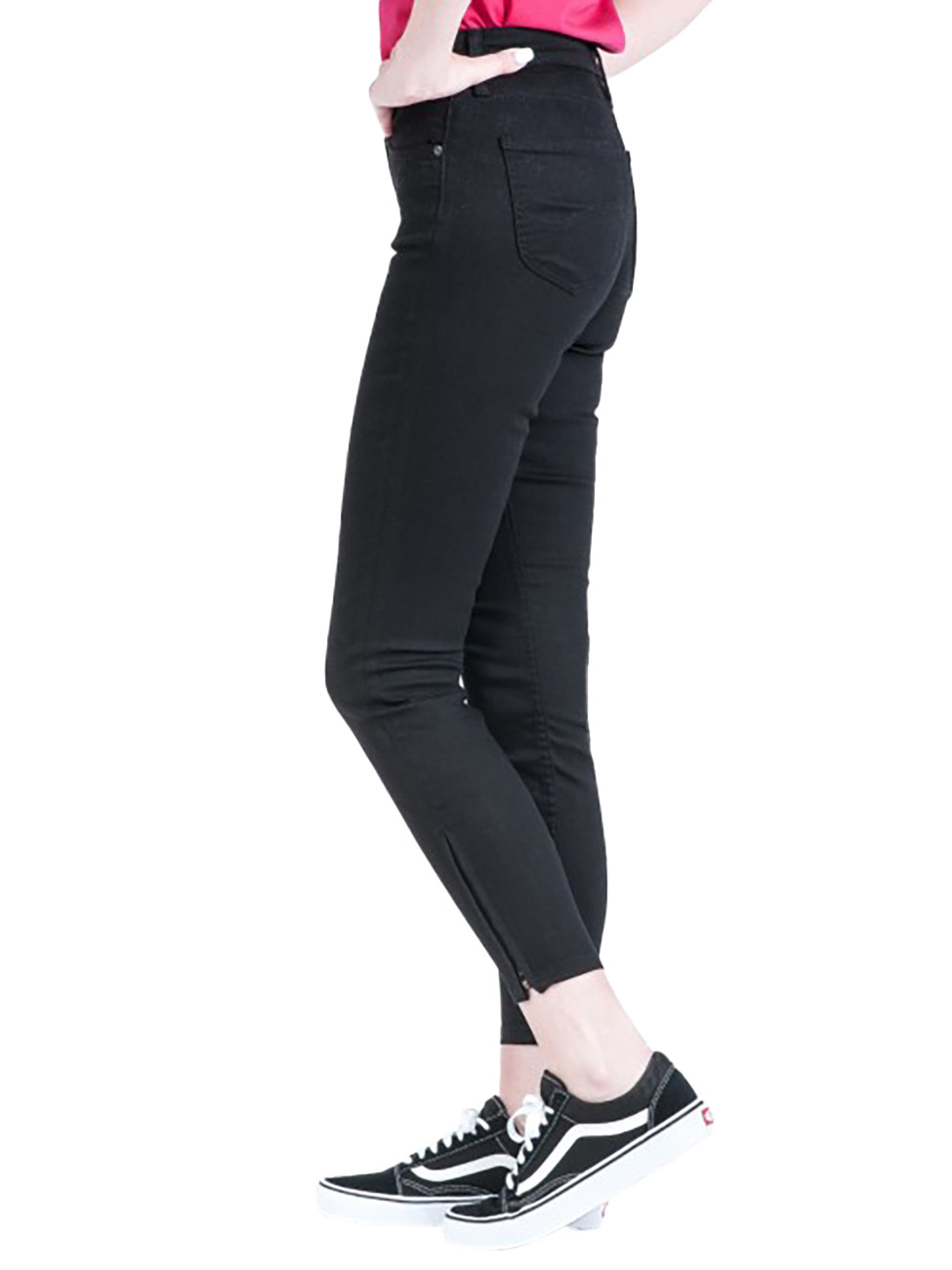 Slim Fit Schwarz Black Rinse Lee Damen Jeans Elly