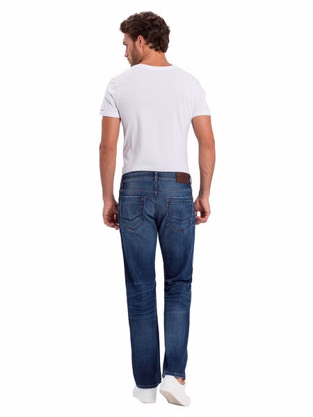 Cross Jeans Herren Jeans Antonio Relax Fit - Blau - Dark Mid Blue Cross Jeans Herren Jeans Antonio Relax Fit - Blau - Dark Mid Blue