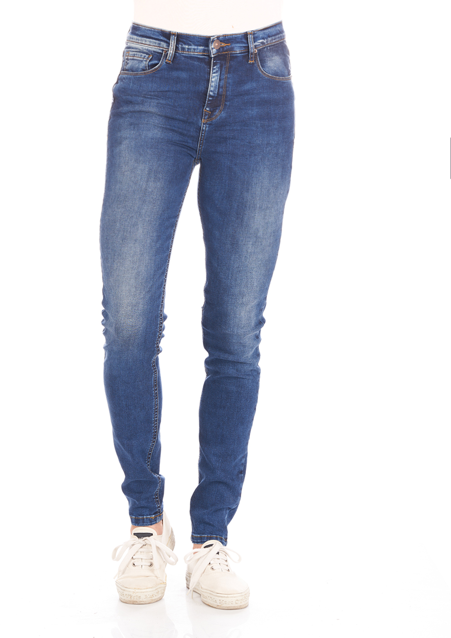 LTB Damen Jeans Amy - Skinny Fit - Blau - Ikeda Wash