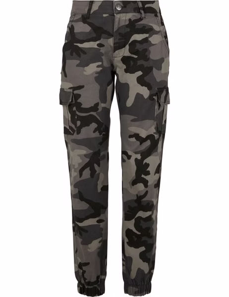 Urban Classics Ladies Hosen HIGH WAIST CAMO CARGO Urban Classics Ladies Hosen HIGH WAIST CAMO CARGO
