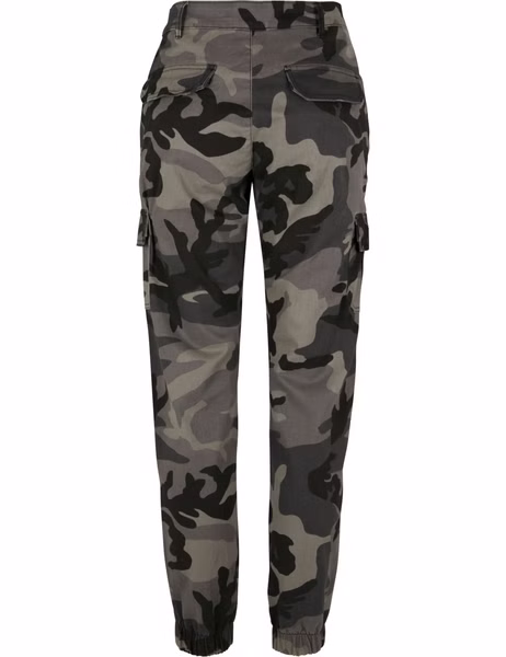 Urban Classics Ladies Hosen HIGH WAIST CAMO CARGO Urban Classics Ladies Hosen HIGH WAIST CAMO CARGO