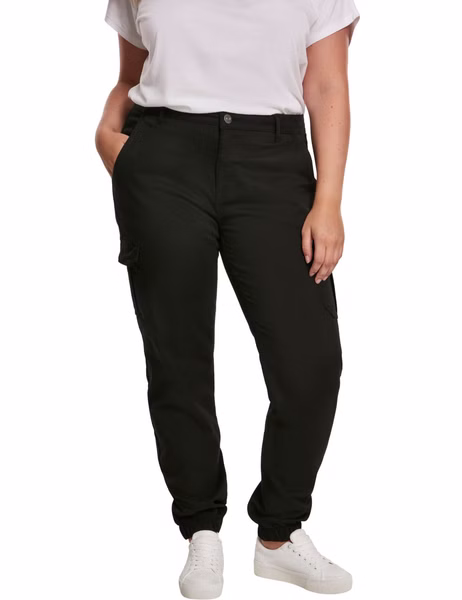 Urban Classics Ladies High Waist Cargo Pants Urban Classics Ladies High Waist Cargo Pants