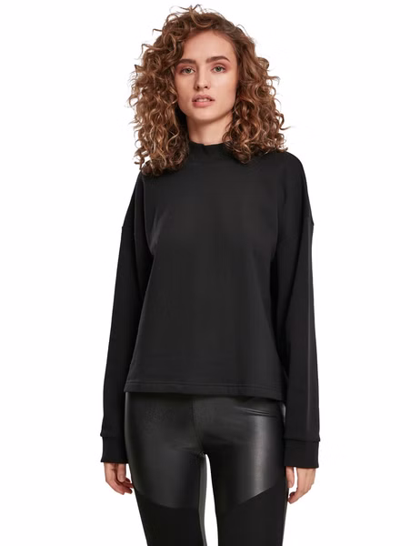 Urban Classics Ladies Oversized High Neck Crew Sweatshirt Urban Classics Ladies Oversized High Neck Crew Sweatshirt