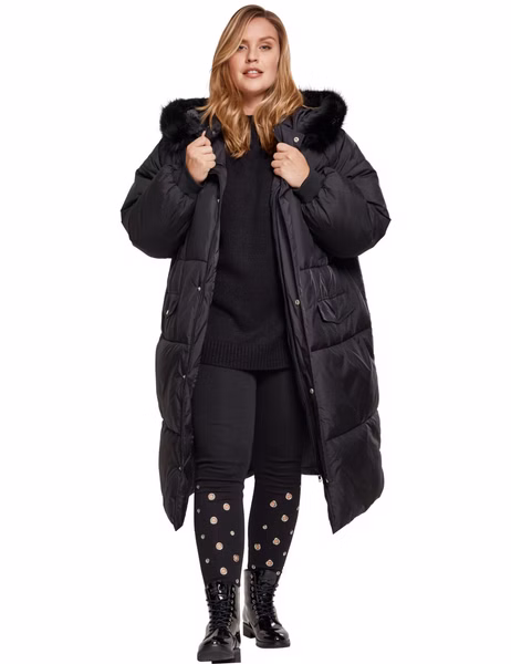 Urban Classics Ladies Oversize Faux Fur Puffer Coat Urban Classics Ladies Oversize Faux Fur Puffer Coat