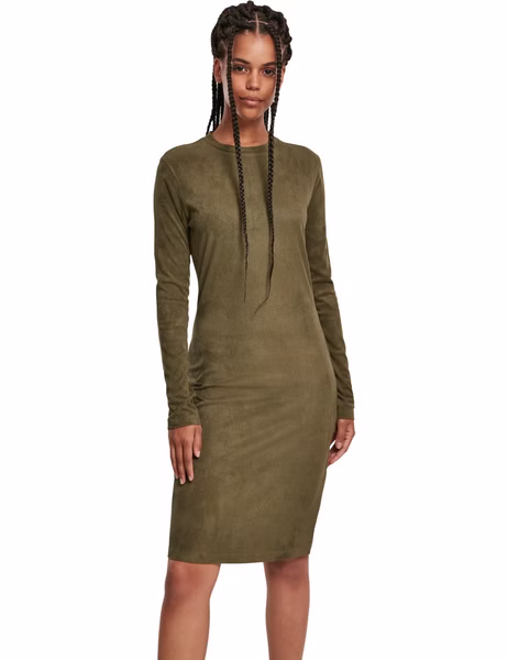 Urban Classics Ladies Peached Rib Dress LS Urban Classics Ladies Peached Rib Dress LS