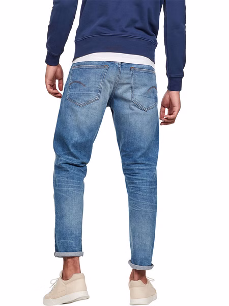 G-Star Herren Jeans 3301 Tapered Fit - Blau - Worn in azure G-Star Herren Jeans 3301 Tapered Fit - Blau - Worn in azure