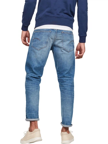 G-Star Herren Jeans 3301 Tapered Fit - Blau - Worn in azure