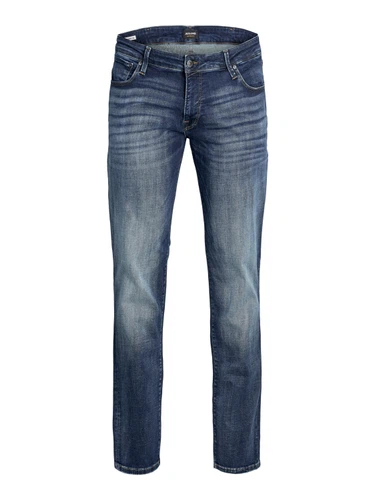 Jack & Jones Herren Jeans JJITIM JJICON JJ 057 50SPS - Slim Fit - Blau - Blue Denim in großen Größen