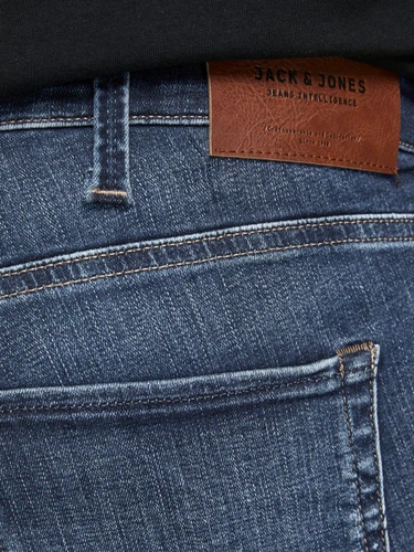 Jack & Jones Herren Jeans JJITIM JJICON JJ 057 50SPS - Slim Fit - Blau - Blue Denim in großen Größen