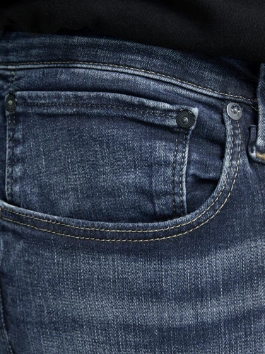 Jack & Jones Herren Jeans JJITIM JJICON JJ 057 50SPS - Slim Fit - Blau - Blue Denim in großen Größen