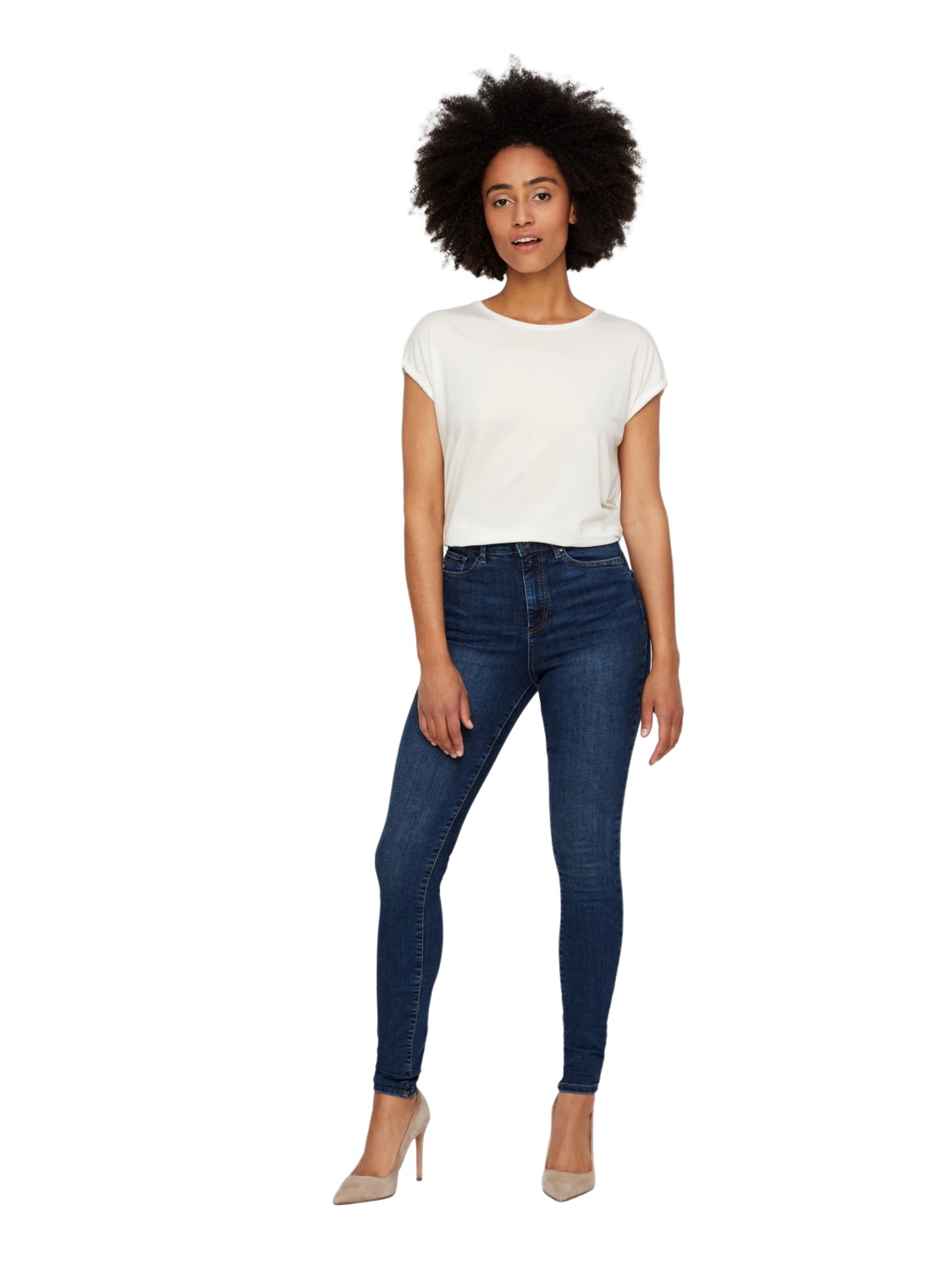 Vero Moda Skinny-fit-Jeans VMSOPHIA HW SKINNY JEANS MD BL NOOS günstig online kaufen