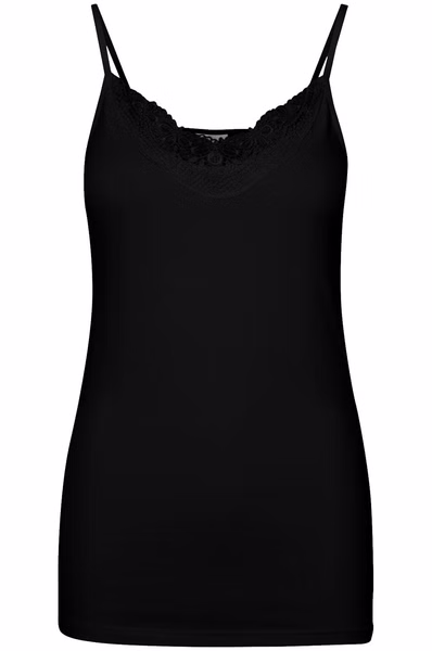 Vero Moda Damen Spaghettiträger - Top VMINGE LACE SINGLET Vero Moda Damen Spaghettiträger - Top VMINGE LACE SINGLET