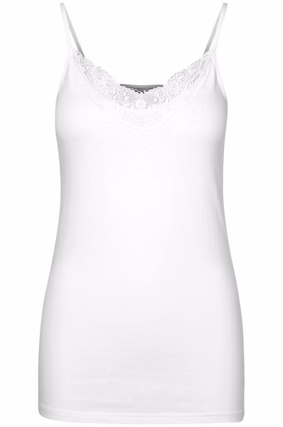 Vero Moda Damen Spaghettiträger - Top VMINGE LACE SINGLET Vero Moda Damen Spaghettiträger - Top VMINGE LACE SINGLET
