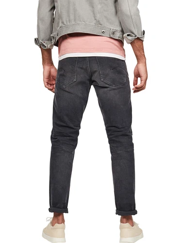 G-Star Herren Jeans 3301 Tapered Fit - Grau - Faded Charcoal