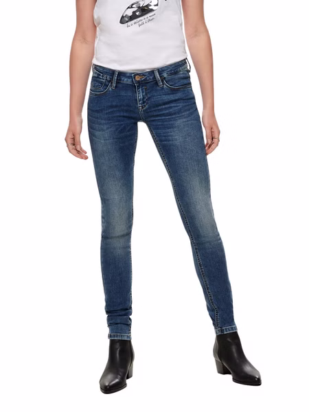 Only Damen Jeans ONLCORAL LIFE SL SK JNS BB CRYA041 - Skinny Fit - Blau - Dark Blue Denim Only Damen Jeans ONLCORAL LIFE SL SK JNS BB CRYA041 - Skinny Fit - Blau - Dark Blue Denim