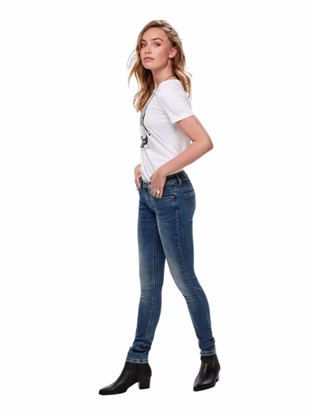 Only Damen Jeans ONLCORAL LIFE SL SK JNS BB CRYA041 - Skinny Fit - Blau - Dark Blue Denim Only Damen Jeans ONLCORAL LIFE SL SK JNS BB CRYA041 - Skinny Fit - Blau - Dark Blue Denim